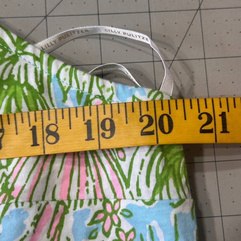 Lilly Pulitzer NWOT Mermaid Cove Maxi Dress SZXL Blue Green Cotton Linen blend - Picture 11 of 15